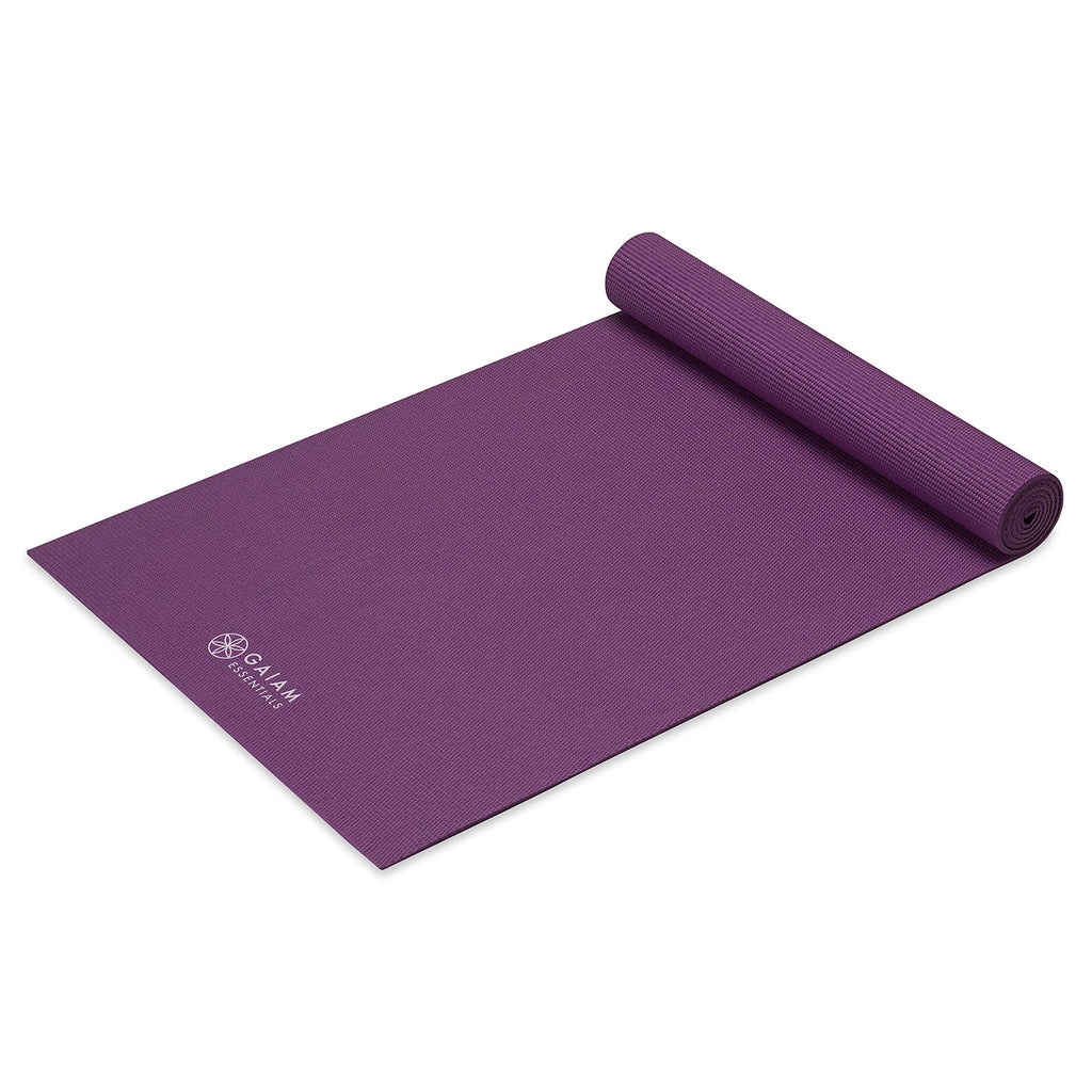 Essentials Yoga Mat, 6mm Non-Slip with Carrying Sling (Purple)