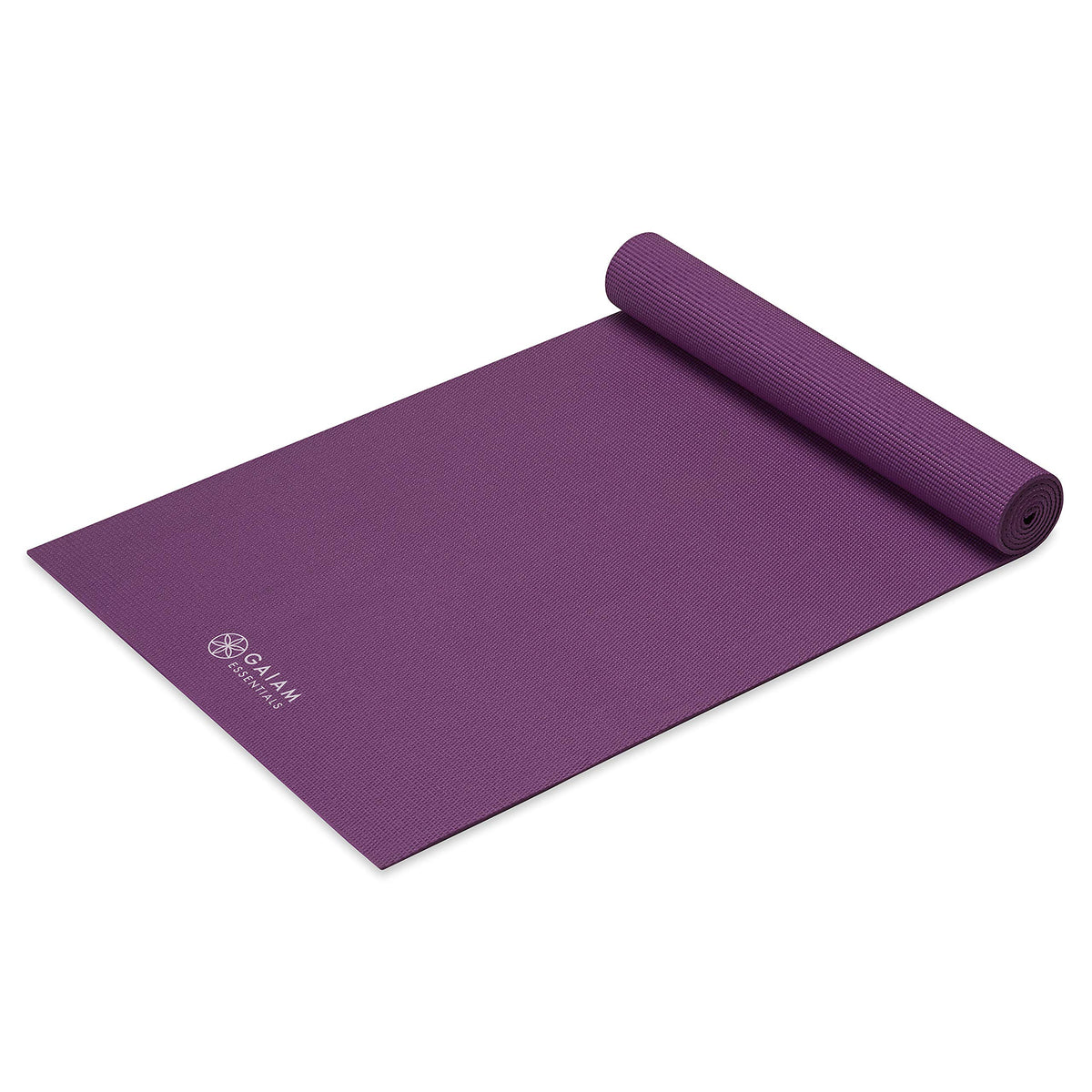 Essentials Yoga Mat, 6mm Non-Slip with Carrying Sling (Purple)