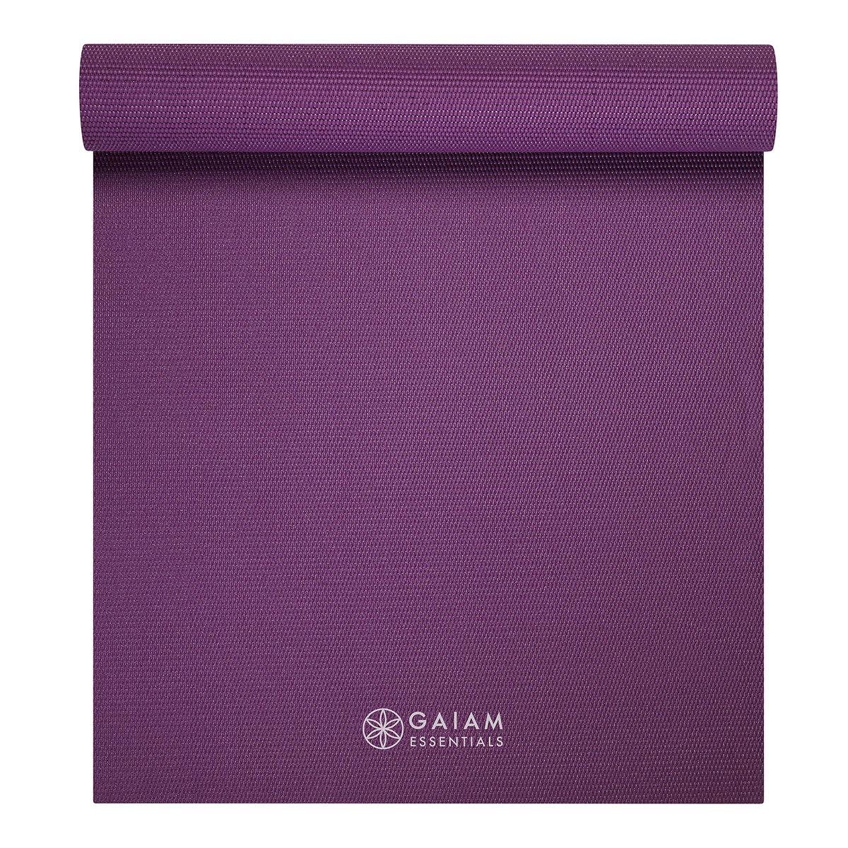 Essentials Yoga Mat, 6mm Non-Slip with Carrying Sling (Purple)